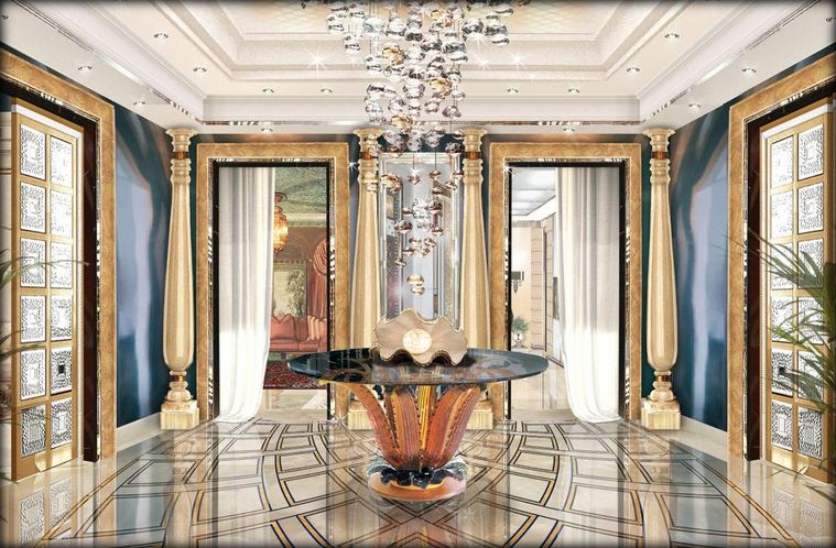 Private villa entrance hall in Jeddah